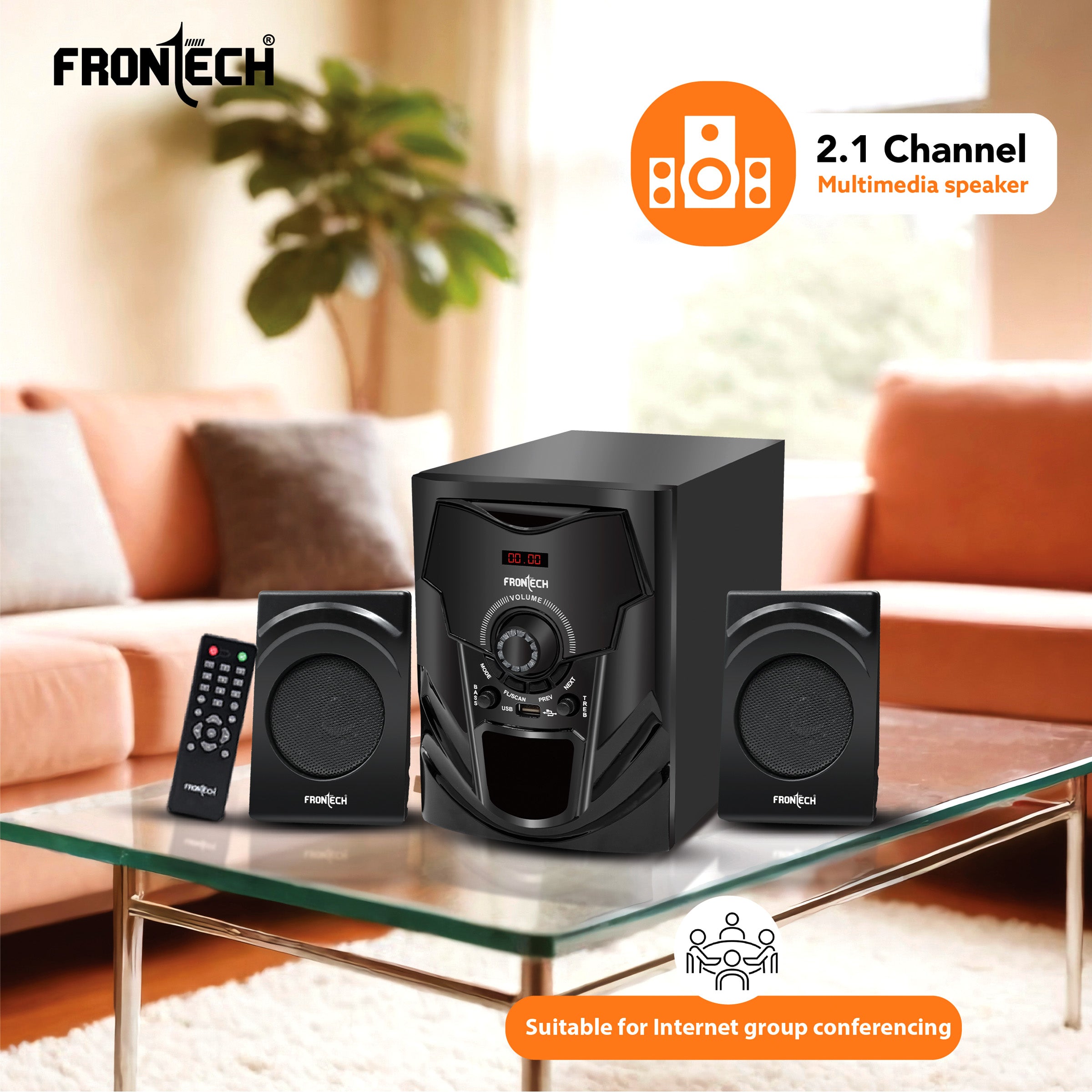 Frontech 2.1 Channel Speaker System (3955) Frontech 2.1 Channel Speaker System (3955)